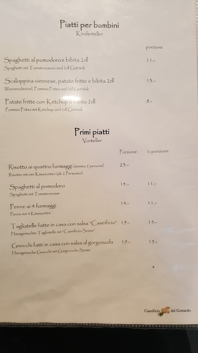 Menu Caseificio Del Gottardo-10