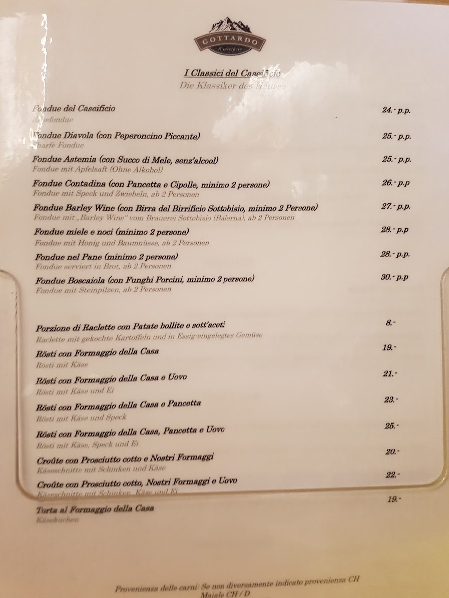 Menu Caseificio Del Gottardo-4